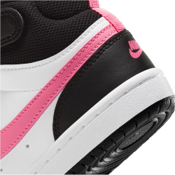 NIKE Court Borough Mid 2 Sneaker Kinder 005 - black/sunset pulse-white 28