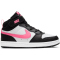 NIKE Court Borough Mid 2 Sneaker Kinder 005 - black/sunset pulse-white 33.5