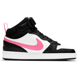 NIKE Court Borough Mid 2 Sneaker Kinder 005 - black/sunset pulse-white 35.5