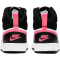 NIKE Court Borough Mid 2 Sneaker Kinder 005 - black/sunset pulse-white 35.5