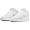 NIKE Court Vision Mid-Top Sneaker Damen 106 - summit white/lt orewood brn-white 35.5