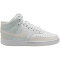 NIKE Court Vision Mid-Top Sneaker Damen 106 - summit white/lt orewood brn-white 35.5