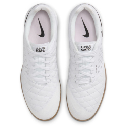 NIKE Lunar Gato II IC Hallen-Fu&szlig;ballschuhe 101 - white/white-gum light brown 40