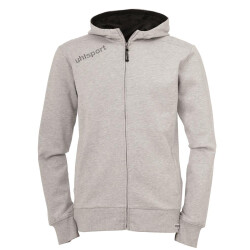 uhlsport Essential Kapuzenjacke grau/schwarz XXS (128)