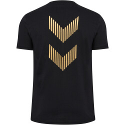 hummel hmlE24C Baumwoll-Shirt 2128 - black/gold M