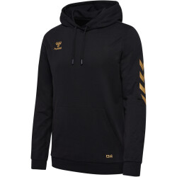hummel hmlE24C Baumwoll-Hoodie 2128 - black/gold L