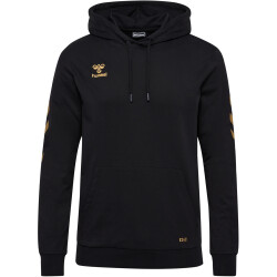 hummel hmlE24C Baumwoll-Hoodie 2128 - black/gold L