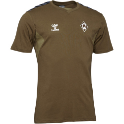 hummel SV Werder Bremen Baumwollshirt 2023/24 Kinder 6599 - military olive 152