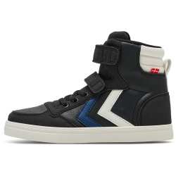 hummel Slimmer Stadil Leather High Sneaker Kinder 2431 - black/blue 30