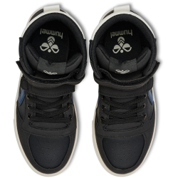 hummel Slimmer Stadil Leather High Sneaker Kinder 2431 - black/blue 30