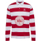 hummel DBU D&auml;nemark gestreiftes Rugby Fan-Shirt 2024 3681 - tango red/white S