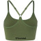hummel hmlMT DEFINE Seamless padded Sport-BH Damen 6754 - deep lichen green S
