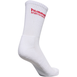 3er Pack hummel Sportsocken 9160 - white/tango red 46-48
