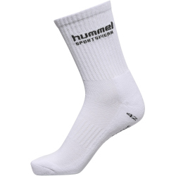 3er Pack hummel Sportsocken 9160 - white/tango red 46-48