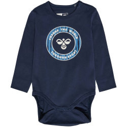 hummel hmlBOBBY langarm Baby-Strampler Jungen 7429 - blue...