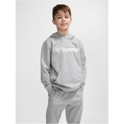 hummel hmlGO 2.0 Logo Hoodie Kinder 2006 - grey melange 140