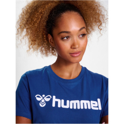 hummel hmlGO 2.0 Logo T-Shirt Damen 7045 - true blue XS