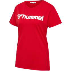 hummel hmlGO 2.0 Logo T-Shirt Damen 3062 - true red XS
