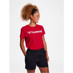 hummel hmlGO 2.0 Logo T-Shirt Damen 3062 - true red XS