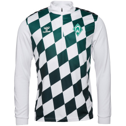 hummel SV Werder Bremen 1/2-Zip Aufwärm-Sweatshirt...