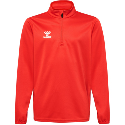 hummel Essential 1/2-Zip Sweatshirt Kinder 3062 - true red 116