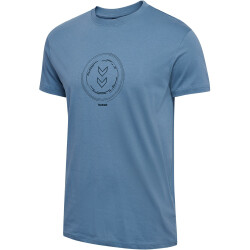 hummel hmlACTIVE Circle Baumwoll-Shirt 4250 - coronet blue S