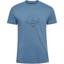 hummel hmlACTIVE Circle Baumwoll-Shirt 4250 - coronet blue S
