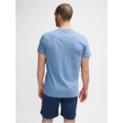 hummel hmlACTIVE Circle Baumwoll-Shirt 4250 - coronet blue S
