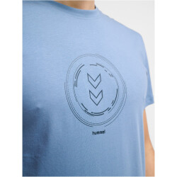 hummel hmlACTIVE Circle Baumwoll-Shirt 4250 - coronet blue S