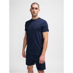 hummel hmlACTIVE Baumwoll-Shirt 7364 - total eclipse 3XL