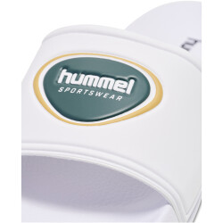 hummel Pool Slide Badge Badelatschen 9208 - white/green 43