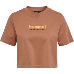 hummel hmlLGC MALU Cropped T-Shirt Damen 8143 - mocha mousse XL