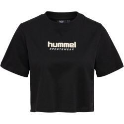 hummel hmlLGC MALU Cropped T-Shirt Damen 2001 - black XS