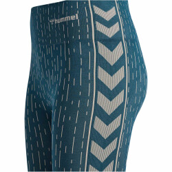 hummel hmlMT DROPS Seamless Mid-Waist Leggings Damen 7332 - stargazer/silver lining S