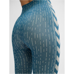 hummel hmlMT DROPS Seamless Mid-Waist Leggings Damen 7332 - stargazer/silver lining S