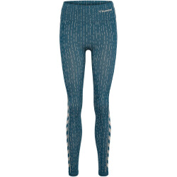 hummel hmlMT DROPS Seamless Mid-Waist Leggings Damen 7332 - stargazer/silver lining XL