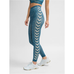 hummel hmlMT DROPS Seamless Mid-Waist Leggings Damen 7332 - stargazer/silver lining XL