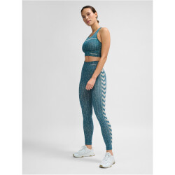 hummel hmlMT DROPS Seamless Mid-Waist Leggings Damen 7332 - stargazer/silver lining XL