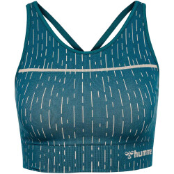 hummel hmlMT DROPS Seamless Sport-BH Damen 7332 - stargazer/silver lining XS