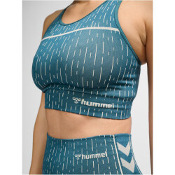 hummel hmlMT DROPS Seamless Sport-BH Damen 7332 - stargazer/silver lining XS