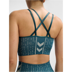 hummel hmlMT DROPS Seamless Sport-BH Damen 7332 - stargazer/silver lining XS