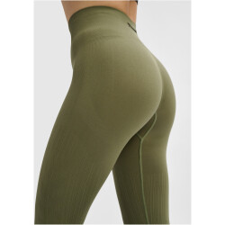 hummel hmlMT DEFINE Seamless Scrunch Leggings Damen 6754 - deep lichen green XL
