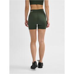 hummel hmlTE FUNDAMENTAL kurze Mid-Waist Leggings Damen 6126 - climbing ivy XL
