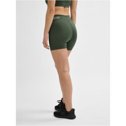 hummel hmlTE FUNDAMENTAL kurze Mid-Waist Leggings Damen 6126 - climbing ivy XL
