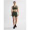 hummel hmlTE FUNDAMENTAL kurze Mid-Waist Leggings Damen 6126 - climbing ivy XL