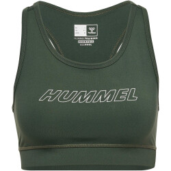 hummel hmlTE FUNDAMENTAL Sport-BH Damen 6126 - climbing ivy S