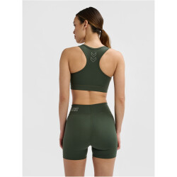 hummel hmlTE FUNDAMENTAL Sport-BH Damen 6126 - climbing ivy XL