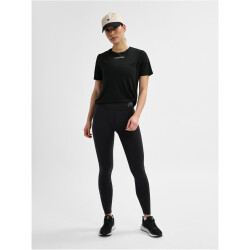 hummel hmlTE FUNDAMENTAL Mid-Waist Leggings Damen 2114 - black/white XS