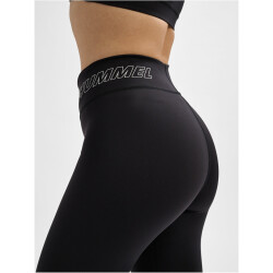 hummel hmlTE FUNDAMENTAL Mid-Waist Leggings Damen 2114 - black/white XS