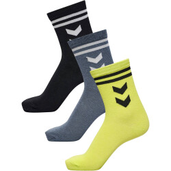 3er Pack hummel hmlALFIE Socken Kinder 2001 - black 24-27